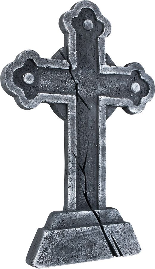 Groot grafsteen kruis decoratie