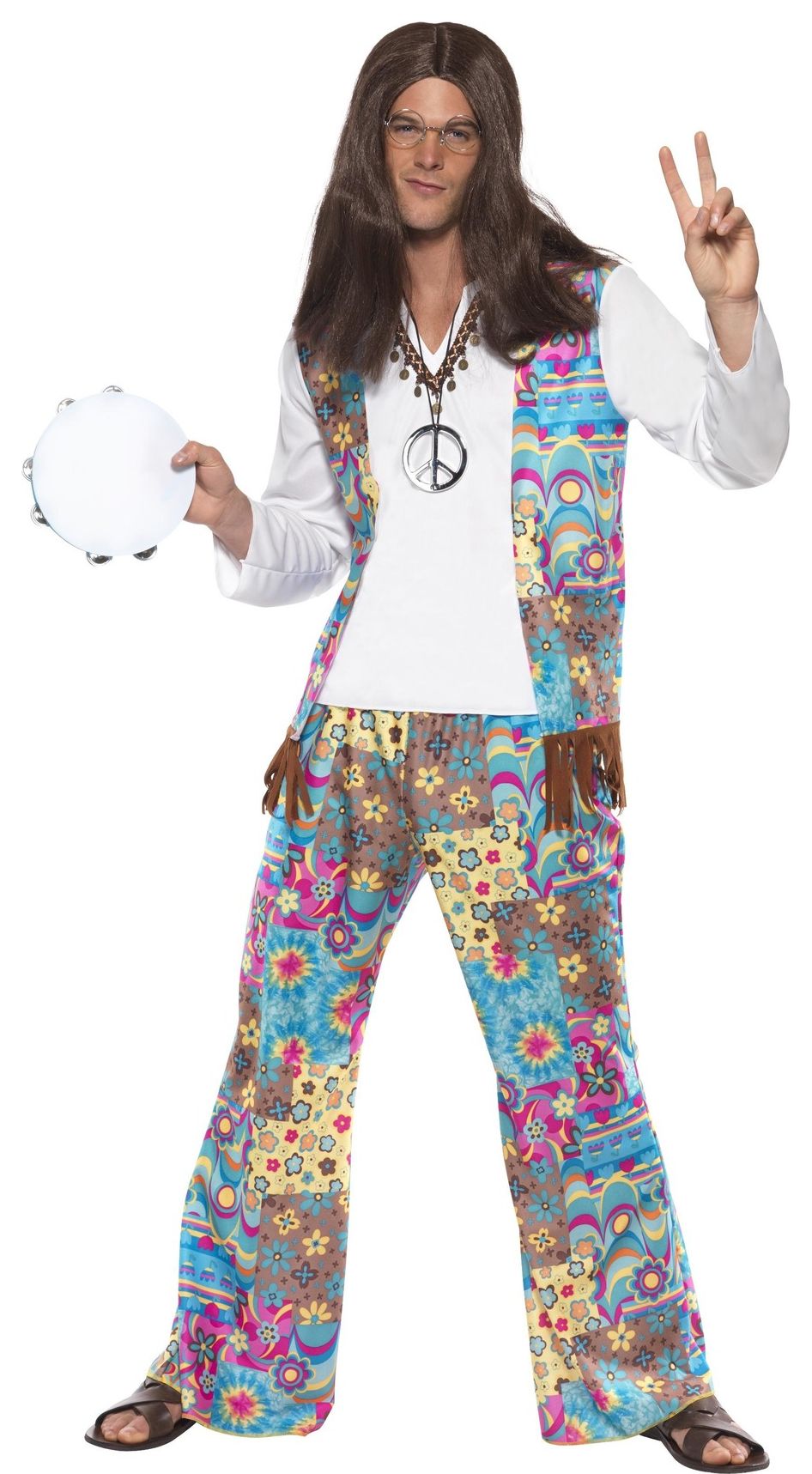 Groovy Hippie Heren Kostuum