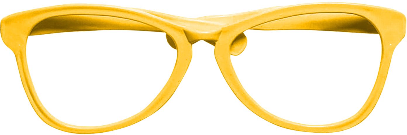 Grote Gele Clownsbril