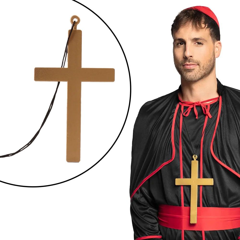Grote Goudkleurige Priester Kruis