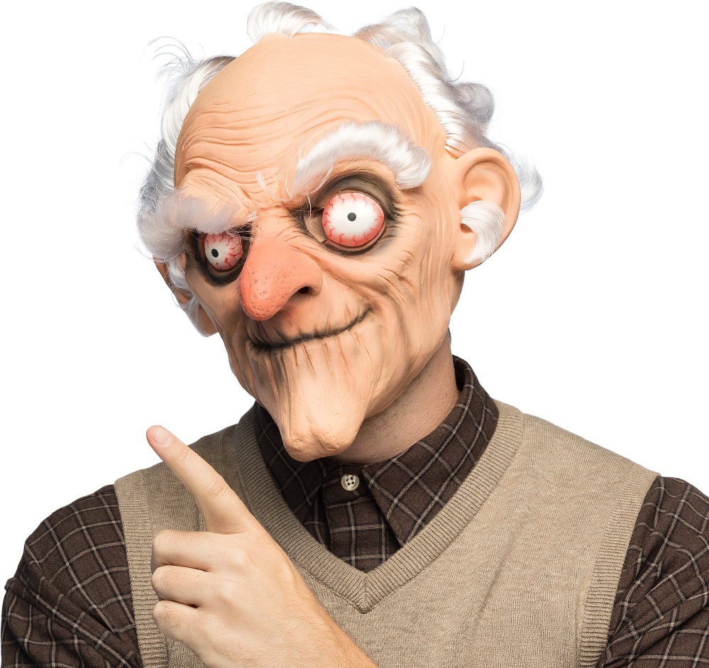 Grumpy Opa Masker Carnaval
