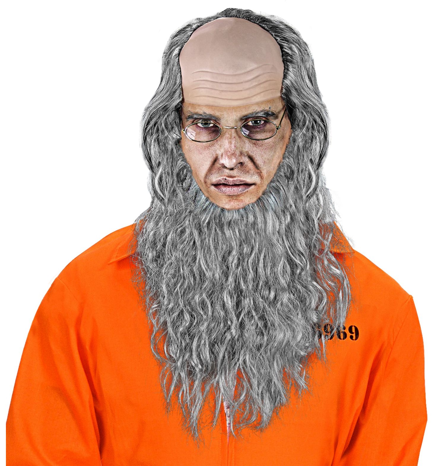 Guilty Amish Pruik met Baard en Bril