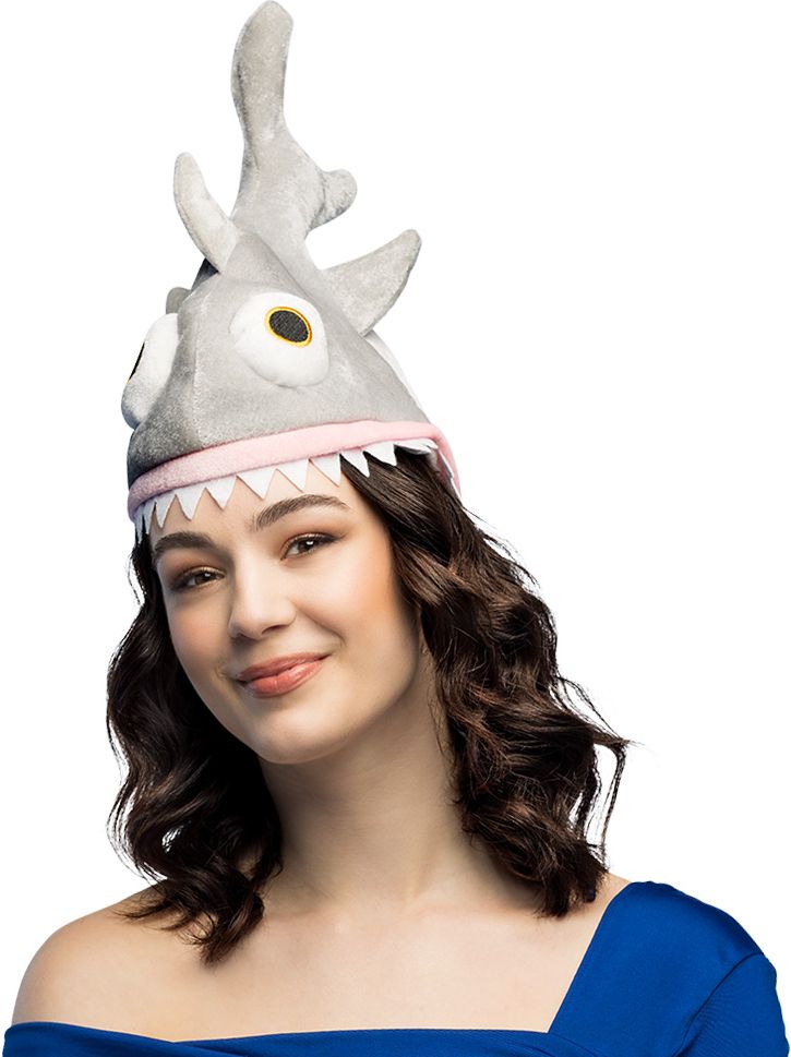 Haaienbeet Haai Muts Grijs