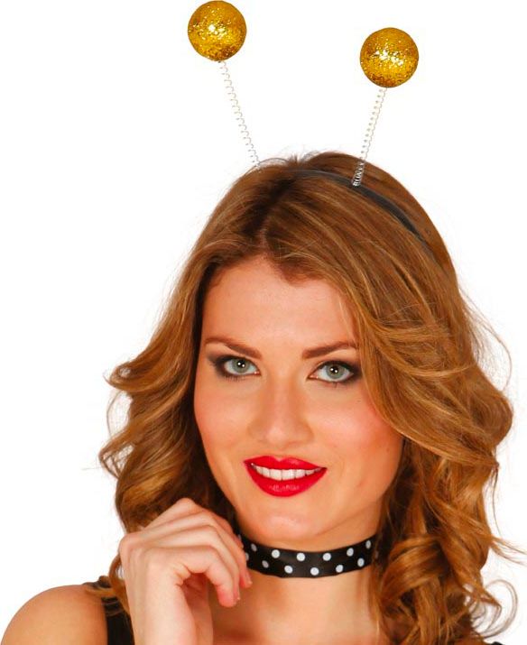 Haarband Gouden Glitter Ballen