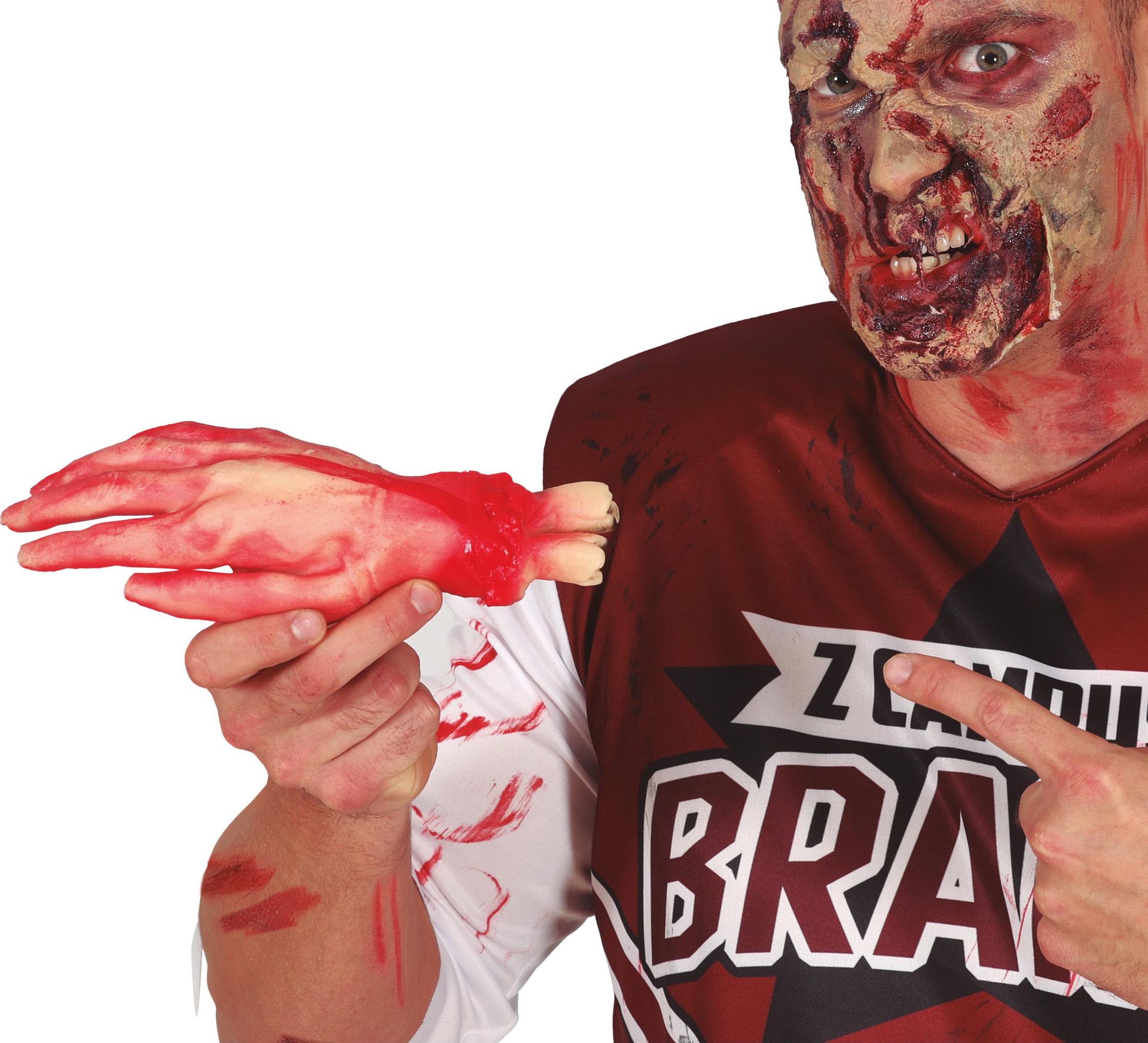 Halloween Afgehakte Hand Latex