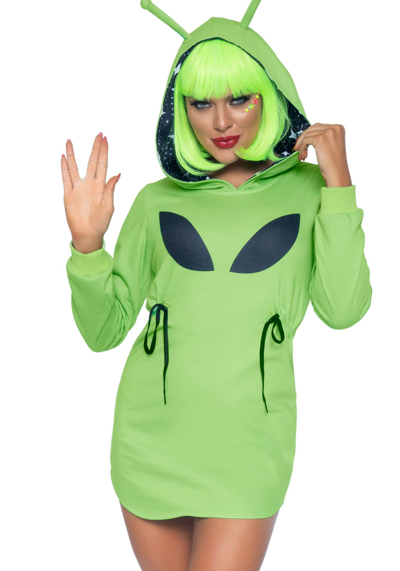 Halloween Alien Babe Jurkje Dames
