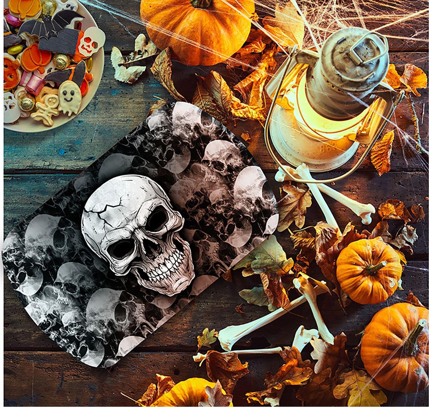 Halloween Angry Skull Doodskop Dienblad