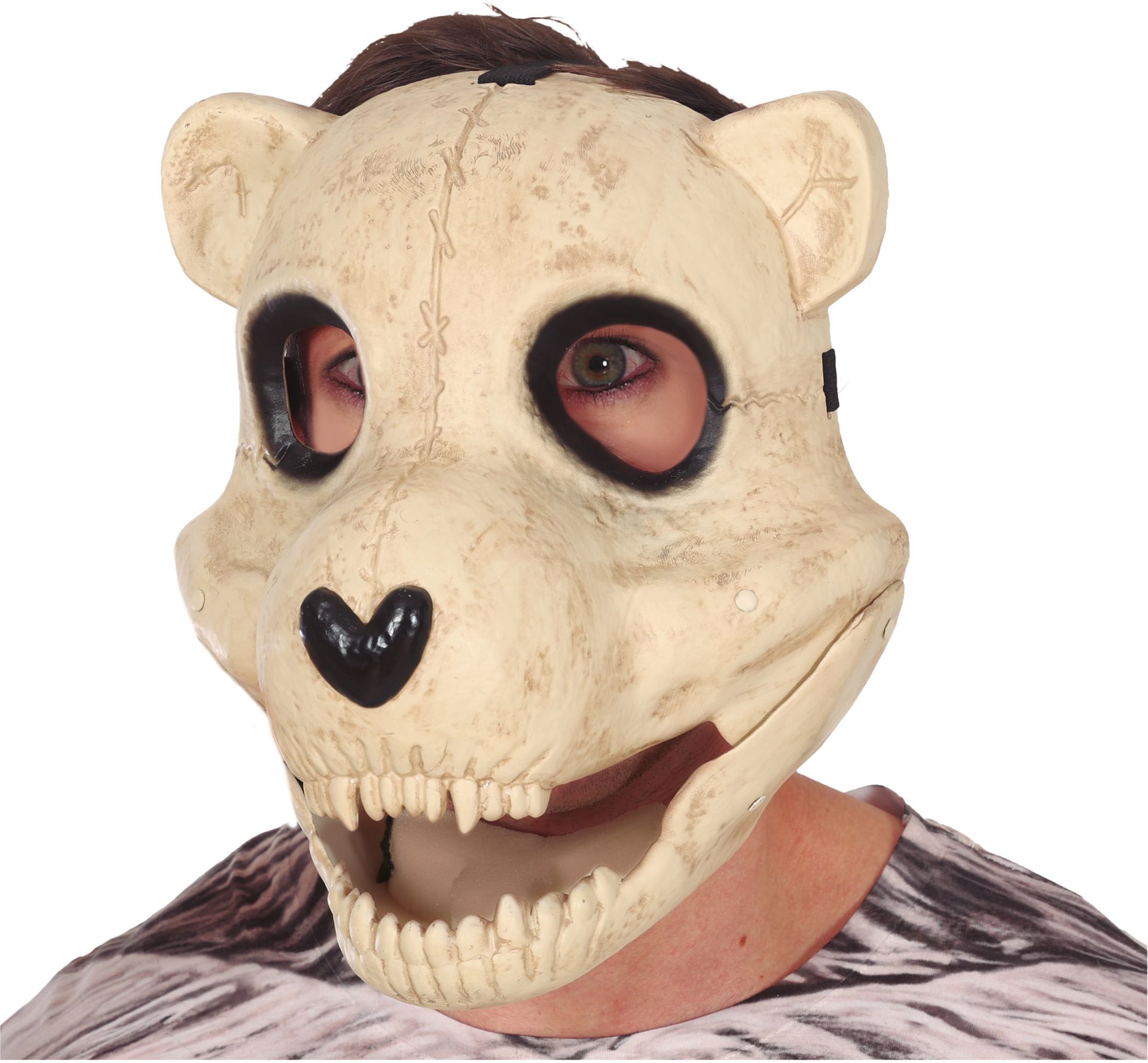 Halloween Beren Masker Troetelbeertjes Beige