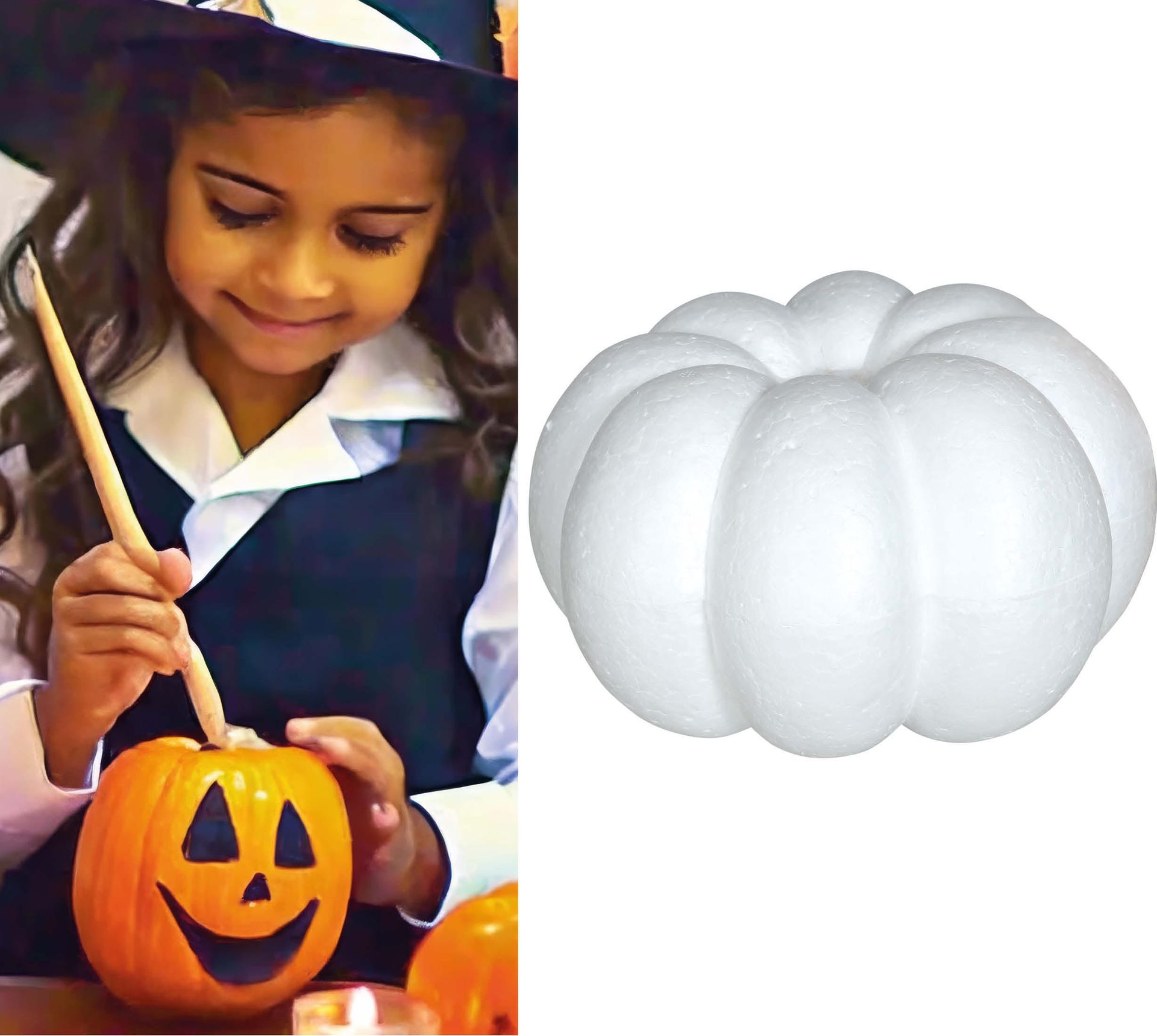 Halloween Beschilderbare Pompoen 18cm