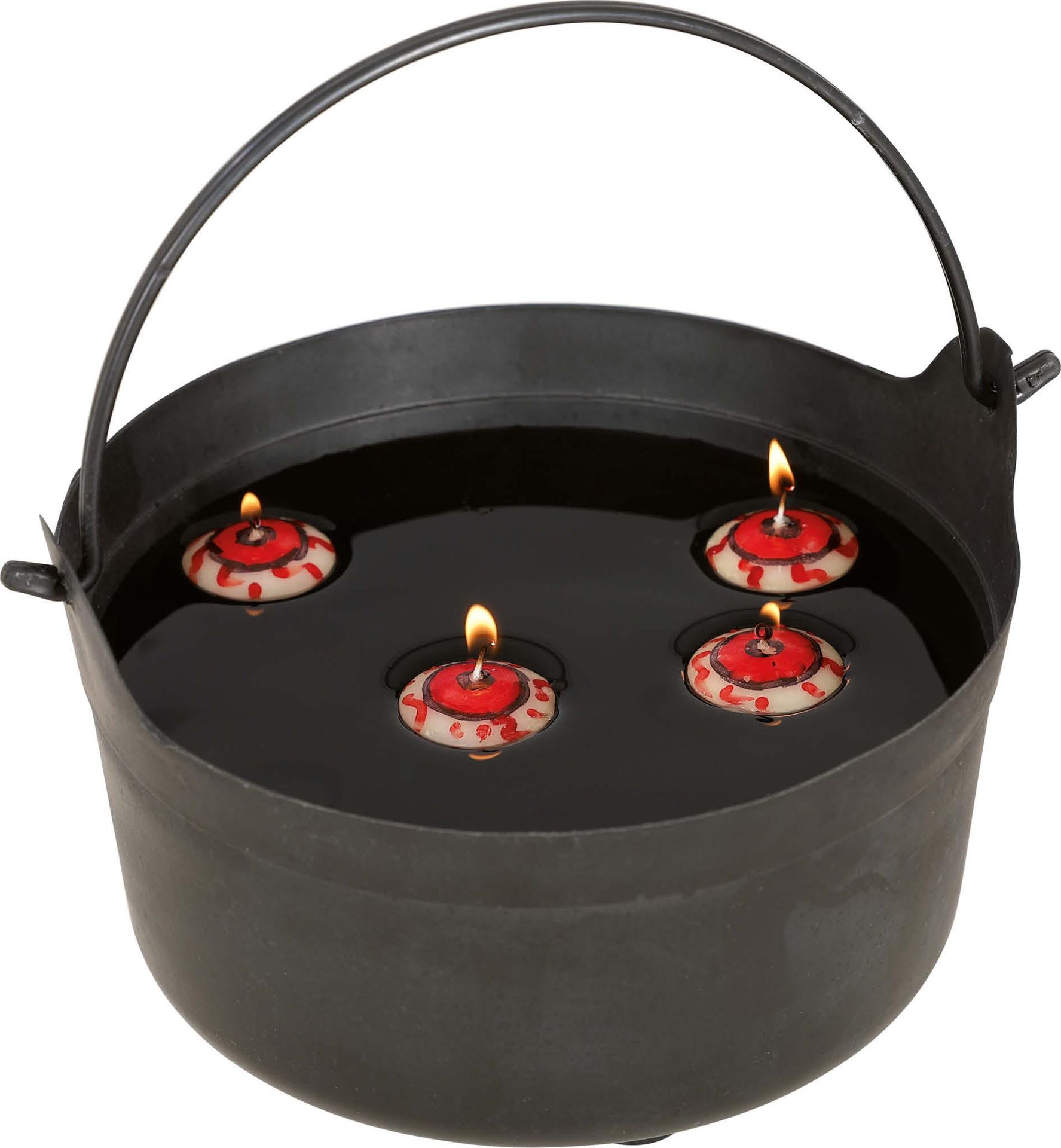 Halloween Drijvende Oogbol Kaarsen 4 Stuks