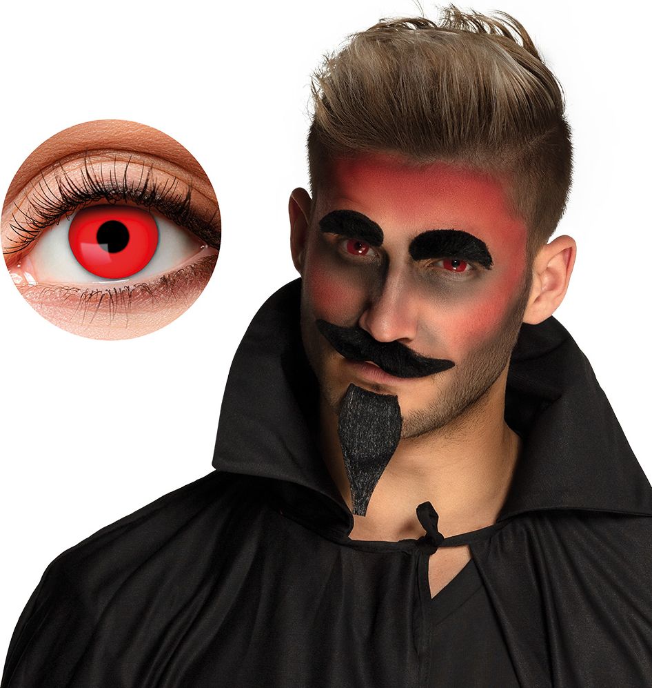 Halloween Duivel Rode Kleur Lenzen