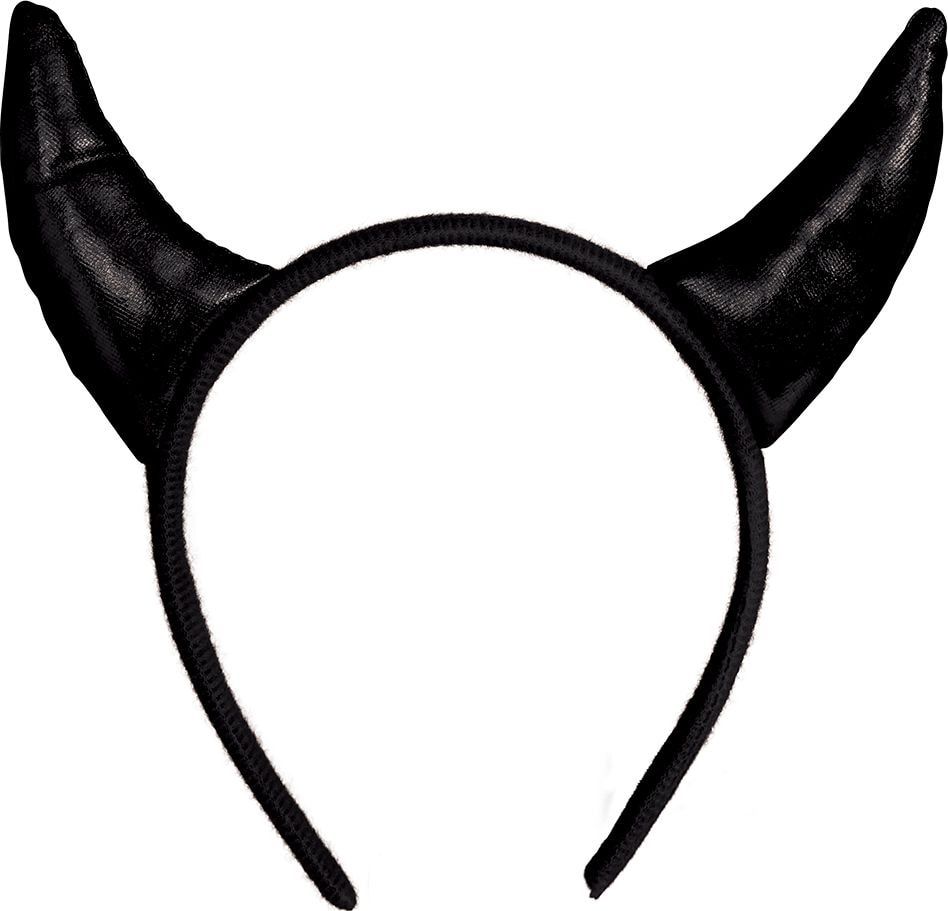 Halloween Glanzende Zwarte Duivel Setje