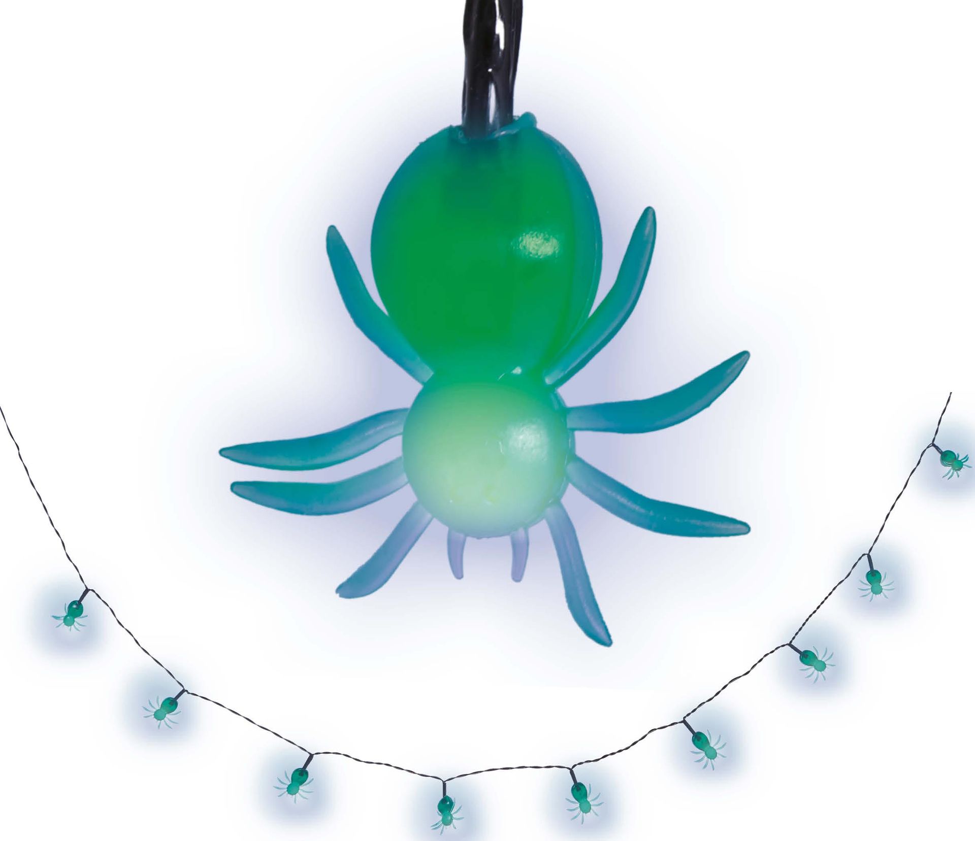 Halloween Groene Spinnen Lichtslinger