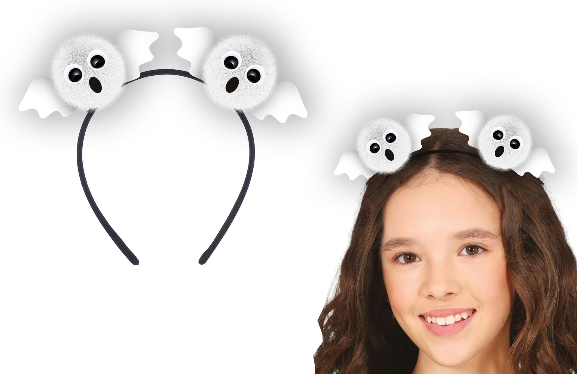 Halloween Haarband Geest Wit Kinderen