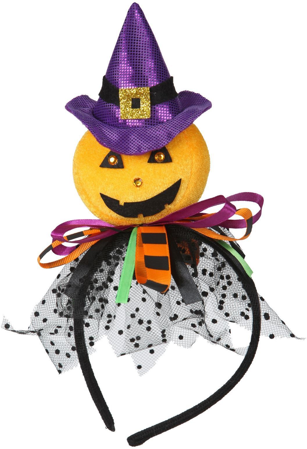 Halloween Haarband Pompoen Heks