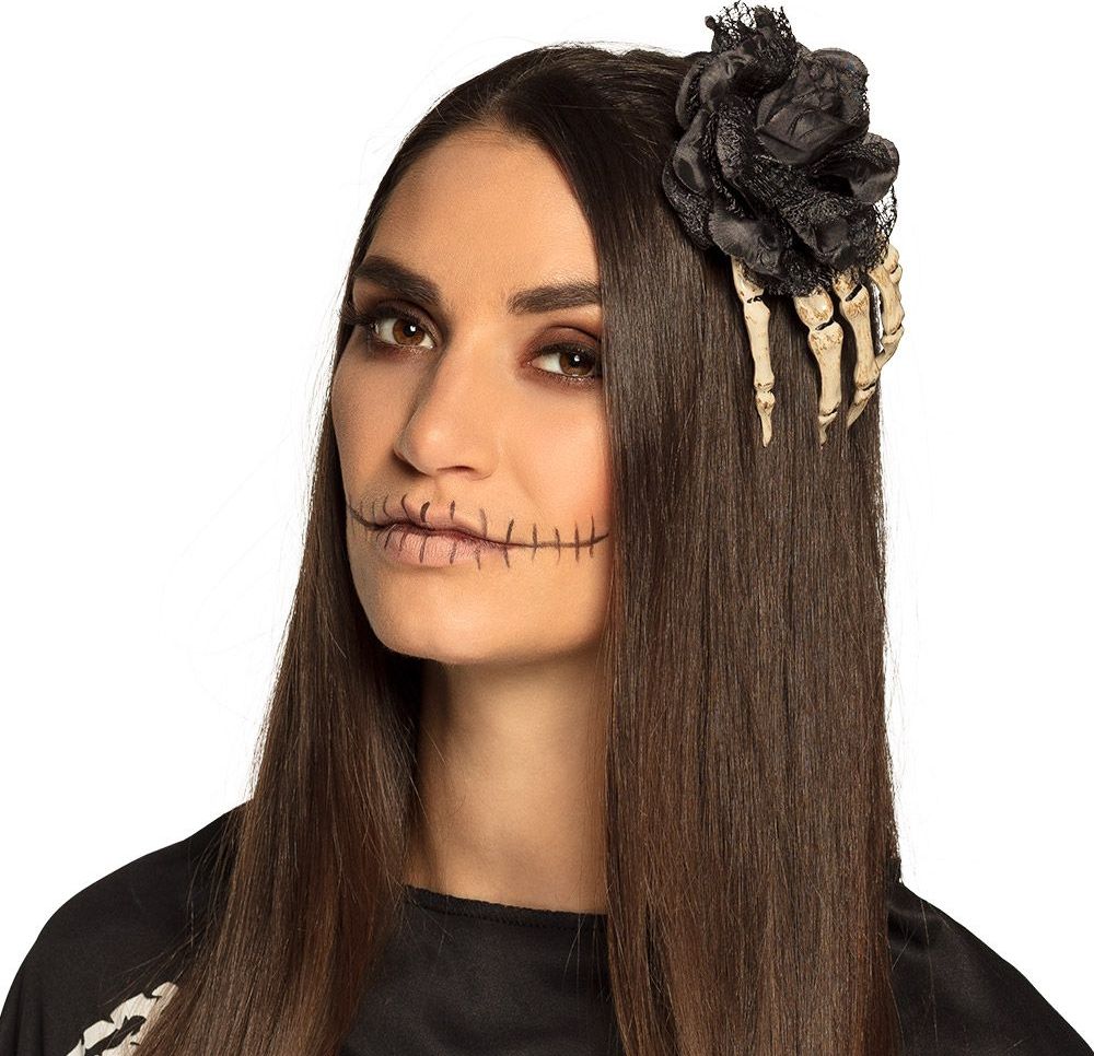 Halloween Haarclip Skelet Hand