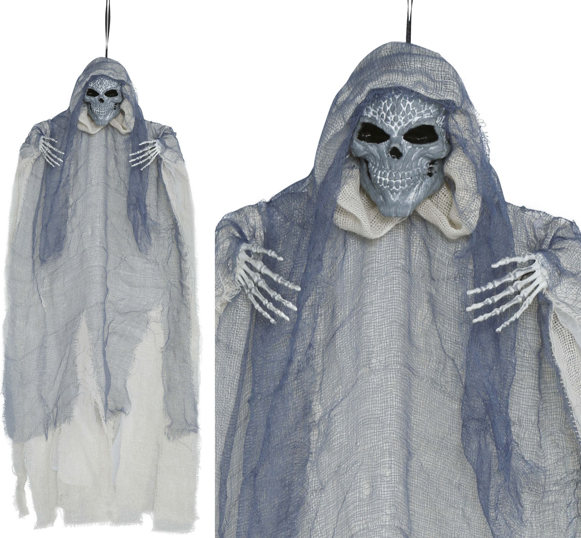 Halloween Hangende Skelet In Tuniek Pop 60cm