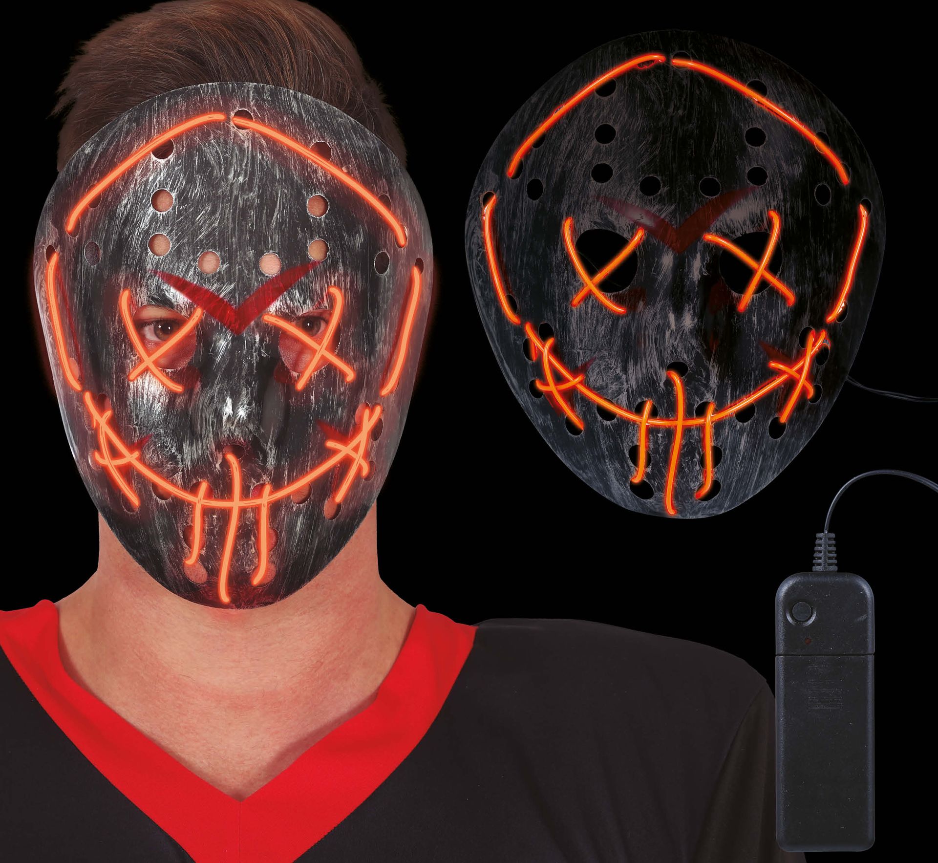 Halloween Hockey Lichtmasker