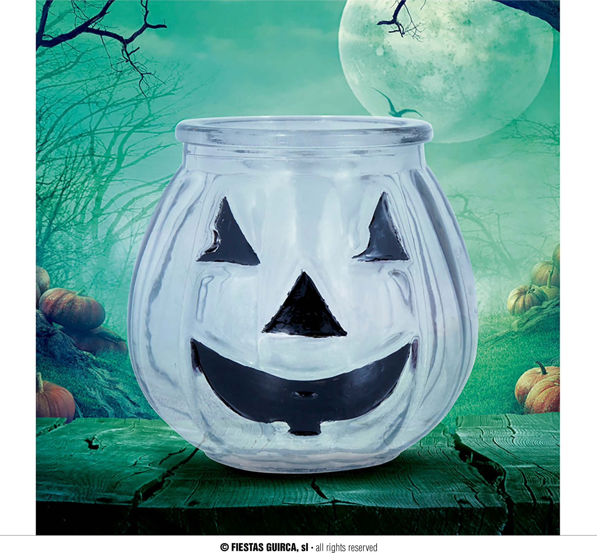 Halloween Kaarshouder Lampion Pompoen