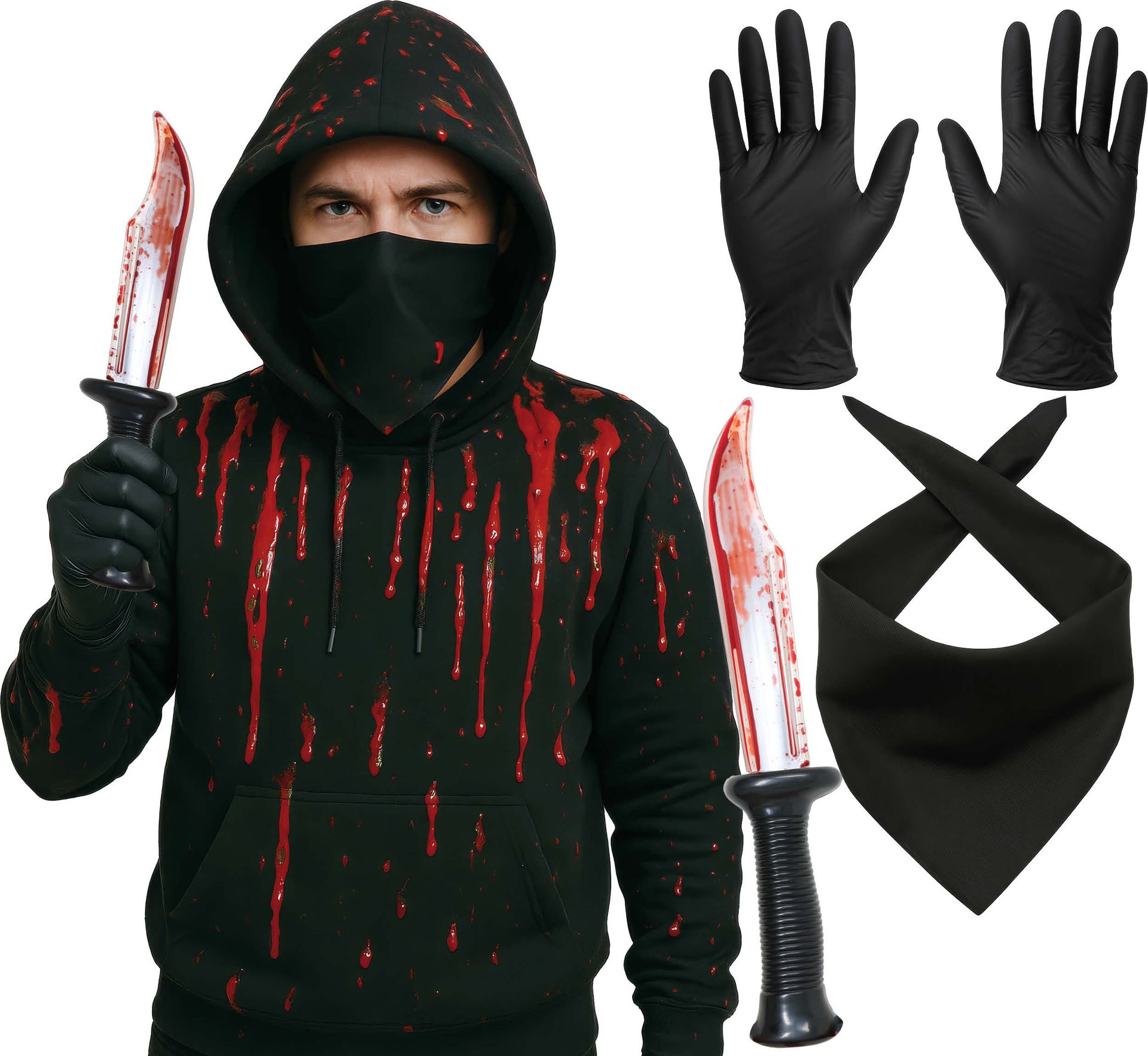 Halloween Killer Accessoireset 3-Delig