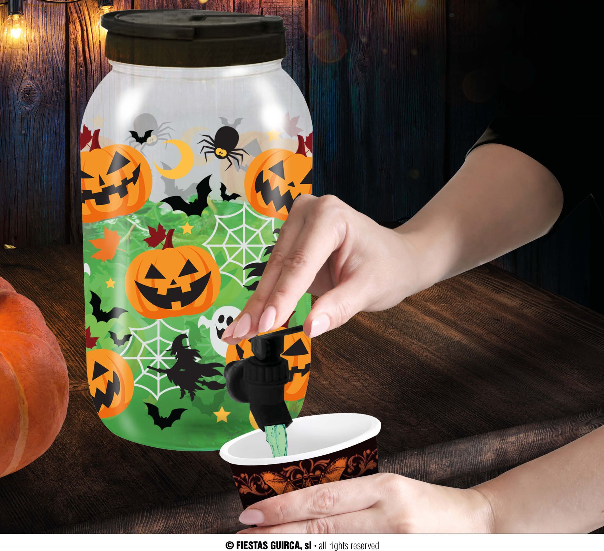 Halloween Kleurrijke Drank Dispenser