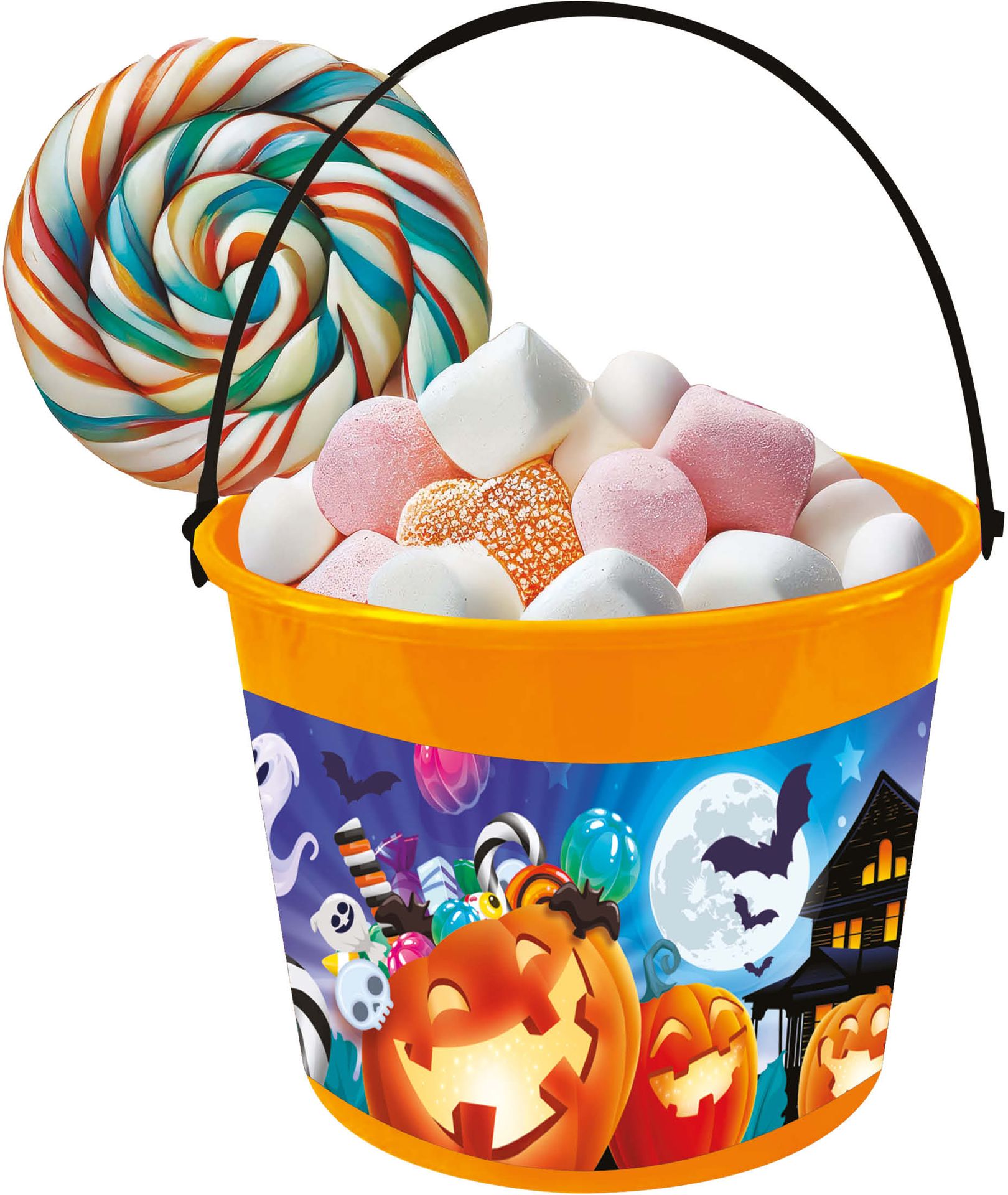 Halloween Kleurrijke Snoepemmer voor Kinderen