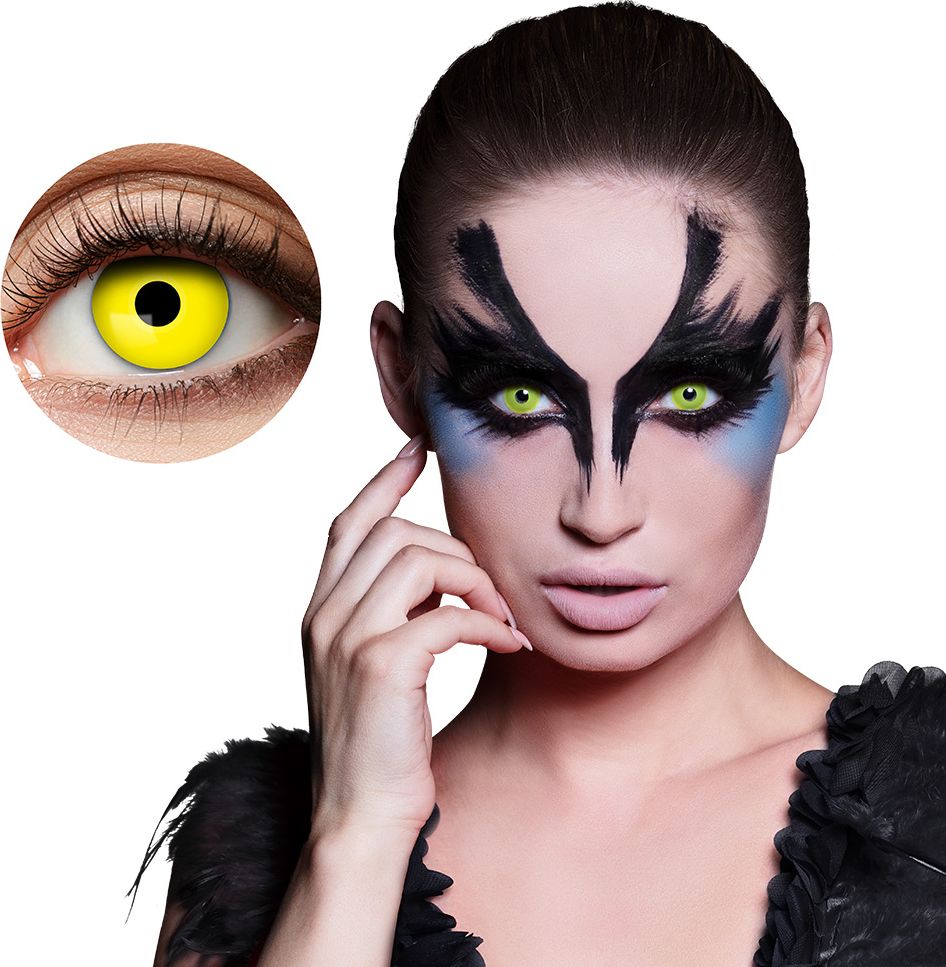 Halloween Kraai Groene Kleur Lenzen