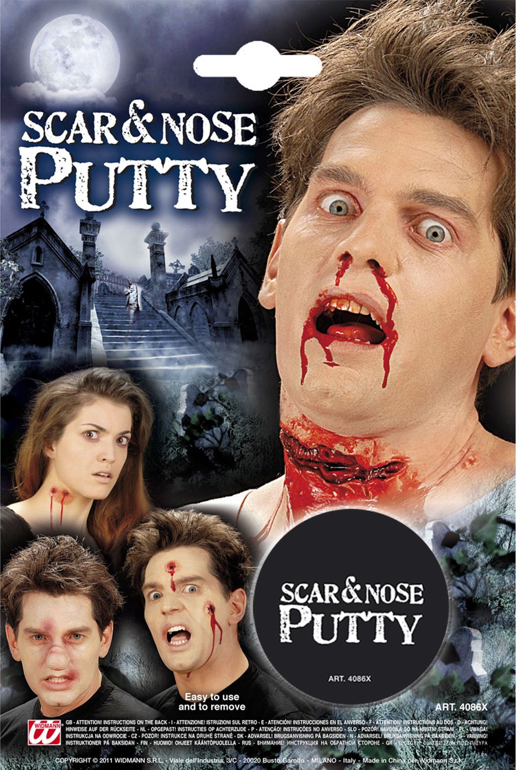 Halloween Make-Up Litteken en Neus