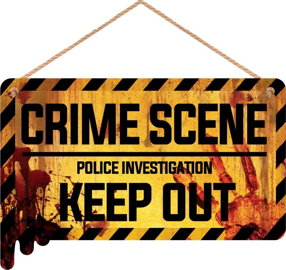 Halloween Muur Decoratie Crime Scene