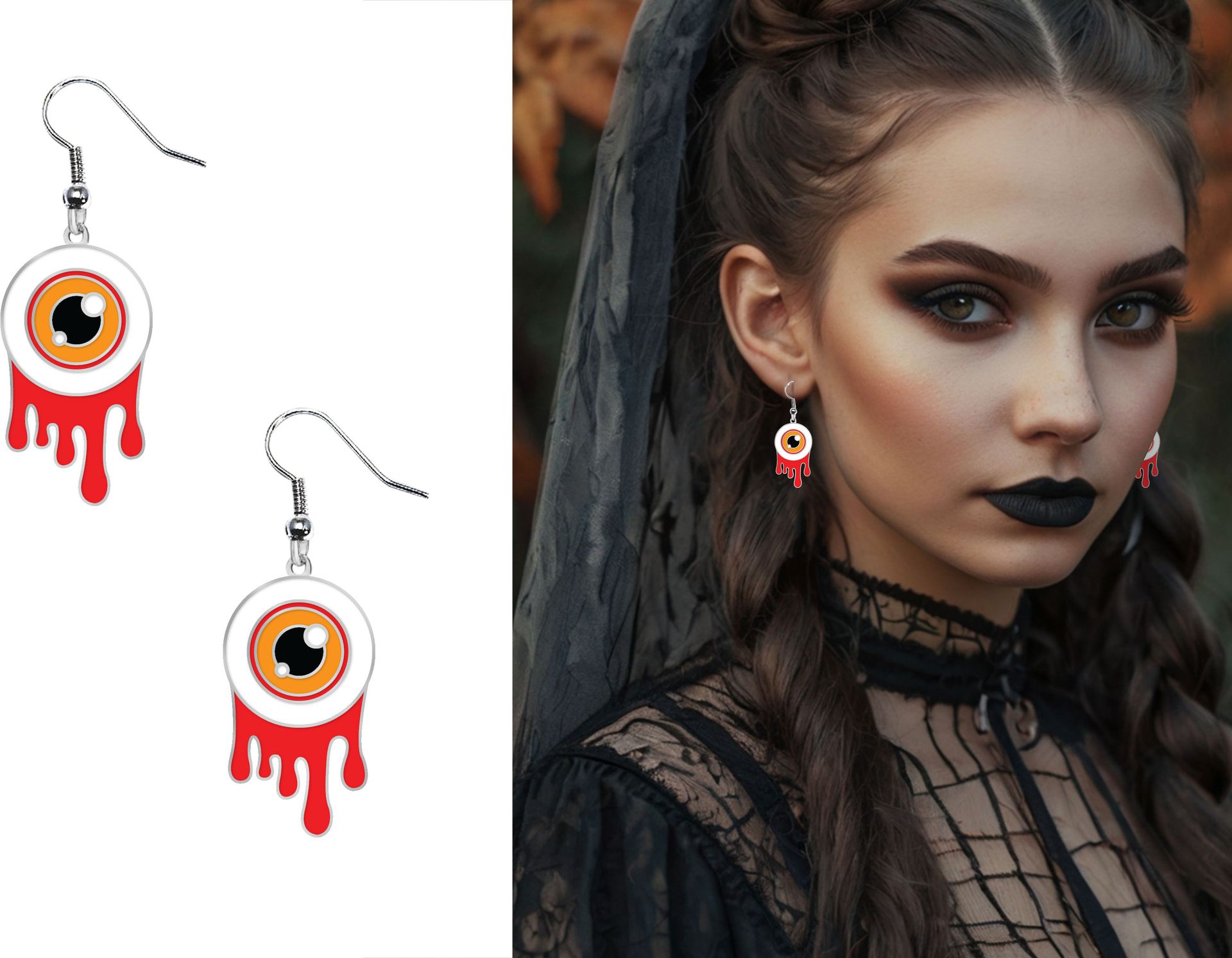 Halloween Ogen Oorbellen