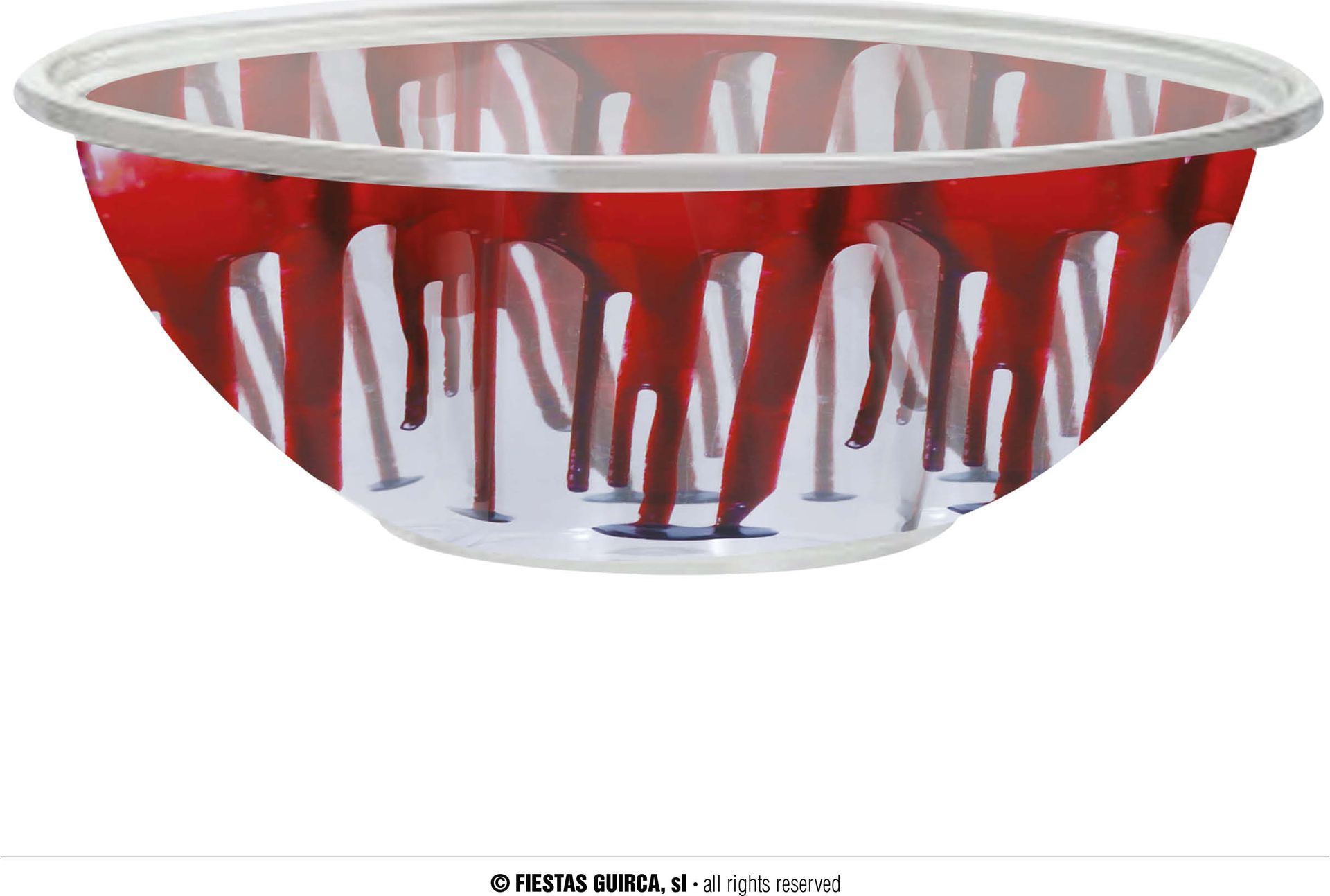 Halloween Plastic Bloederige Schaal