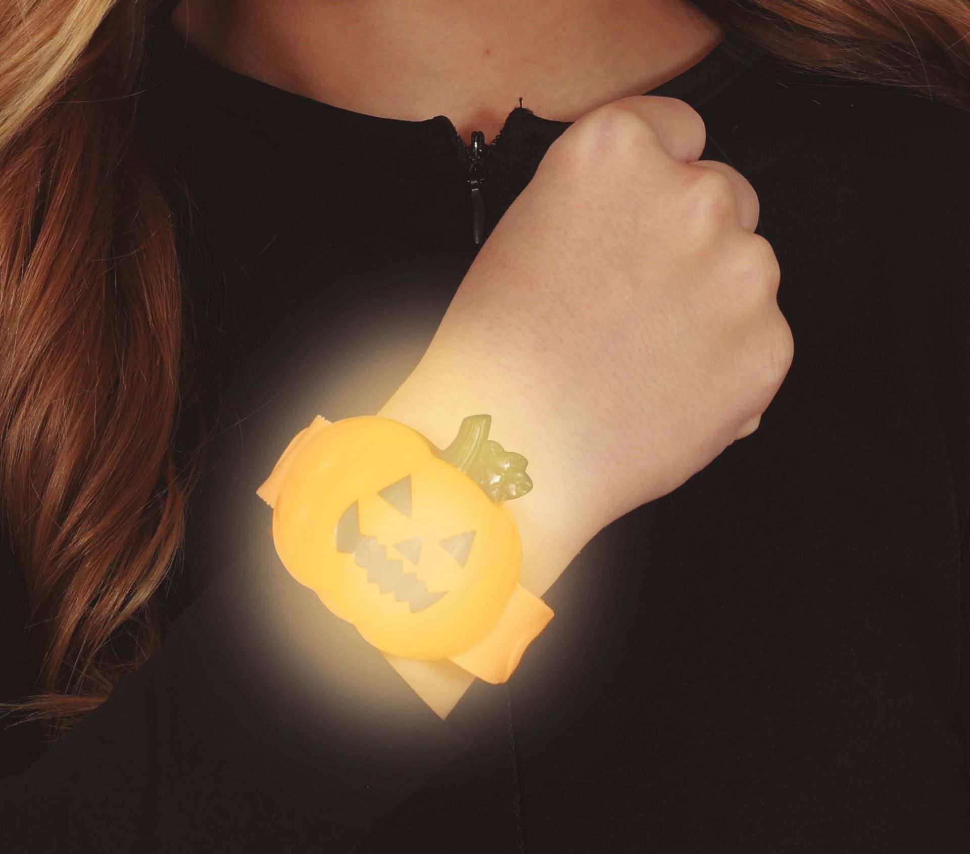 Halloween Pompoen Armband met Licht
