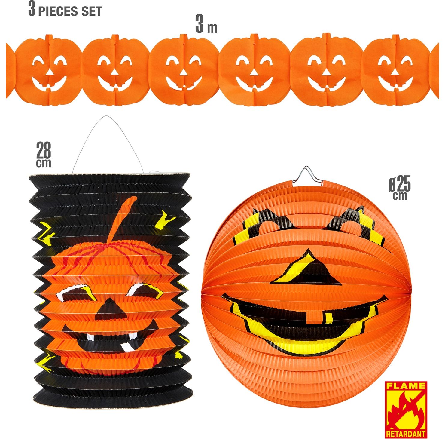 Halloween Pompoen Decoratie Set