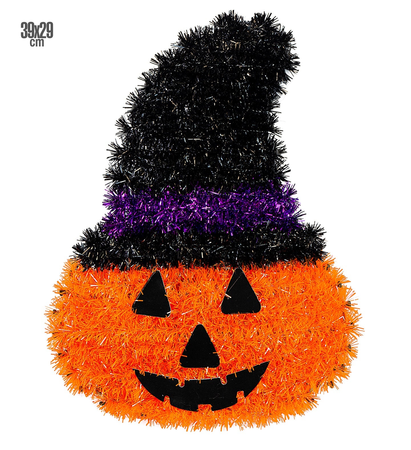 Halloween Pompoen met Hoed Oranje Decoratie