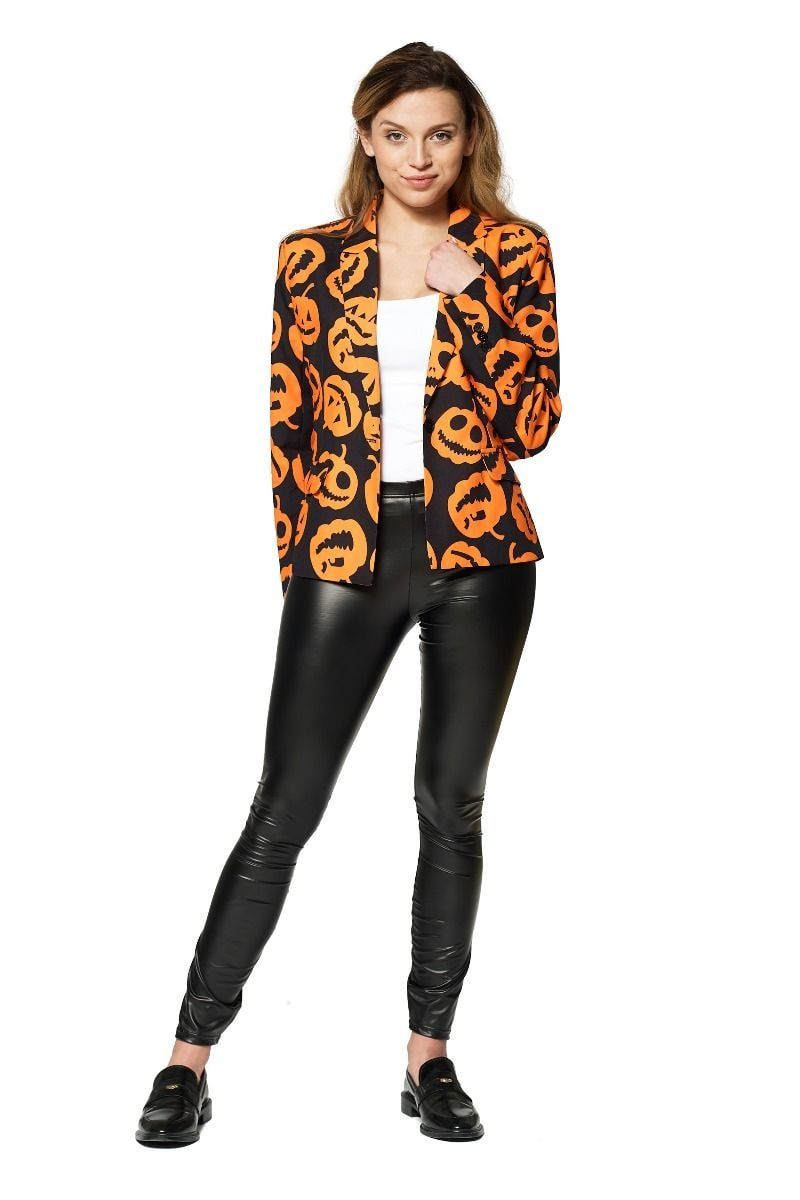 Halloween Pompoen Symbolen Suitmeister Blazer Dames