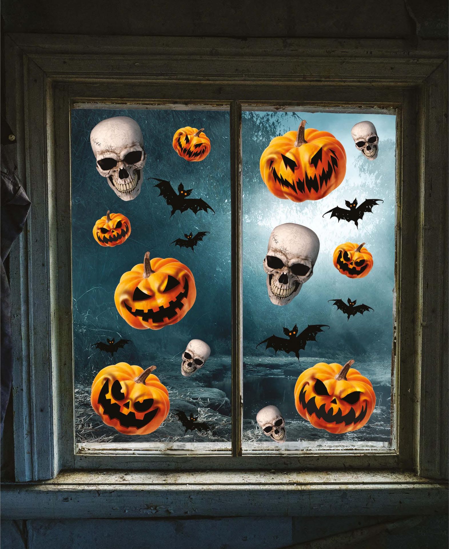 Halloween Pompoenen Raamstickers