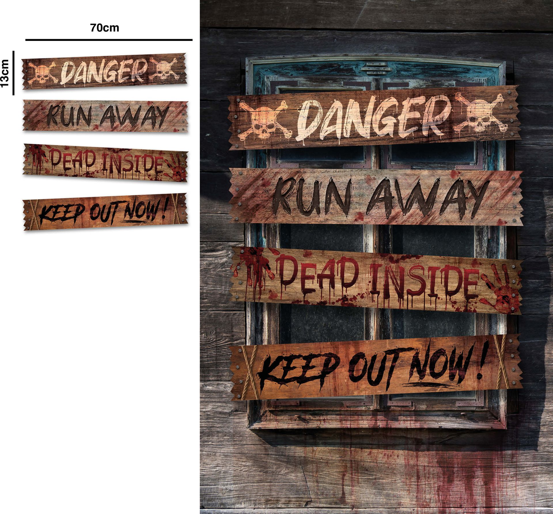 Halloween Raam Poster 70X13cm