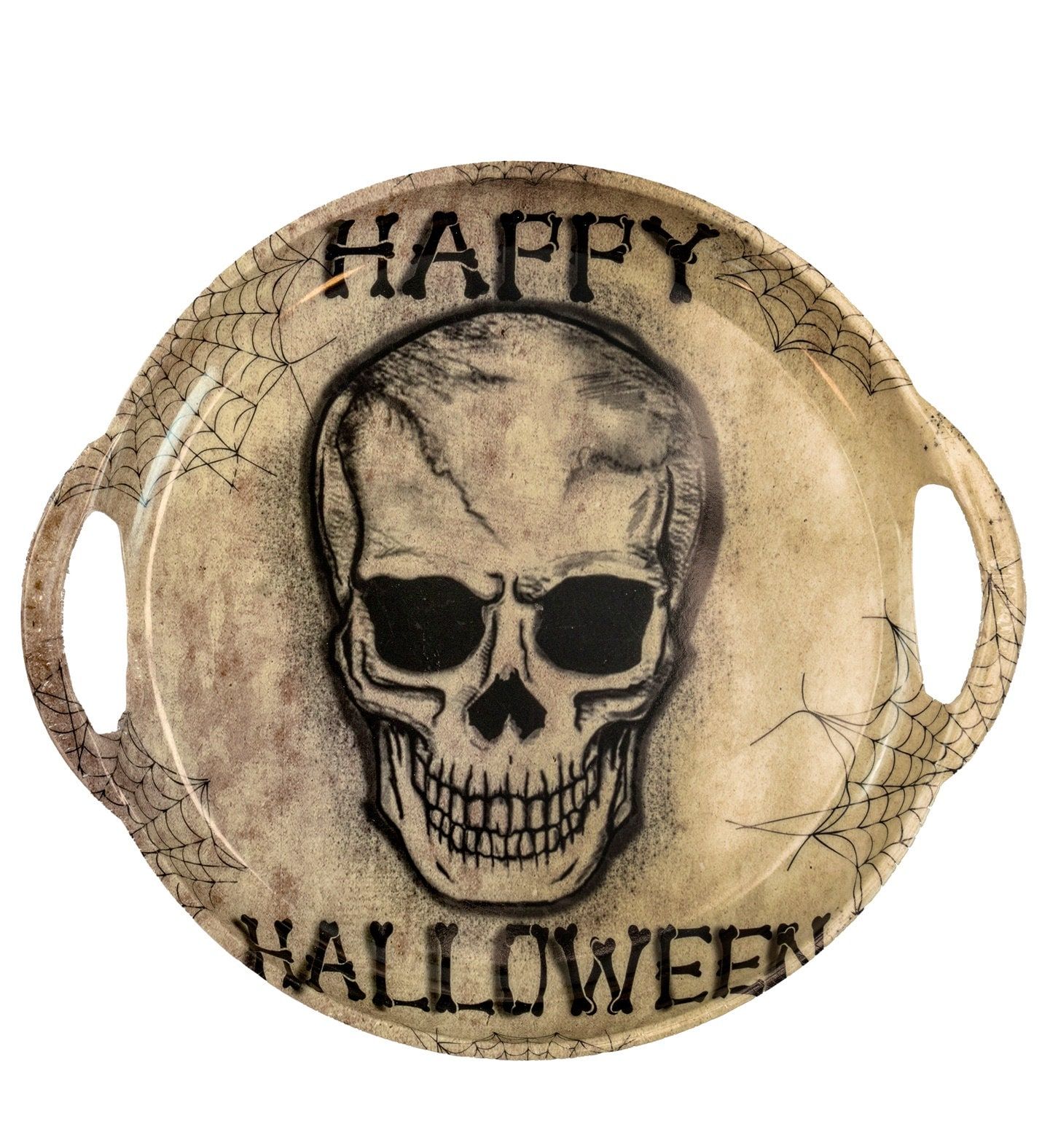 Halloween Schedel Dienblad Rond
