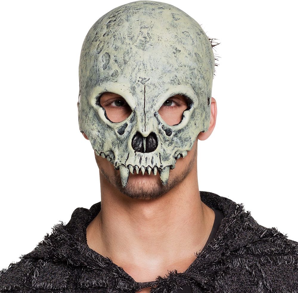 Halloween schedel half masker foam