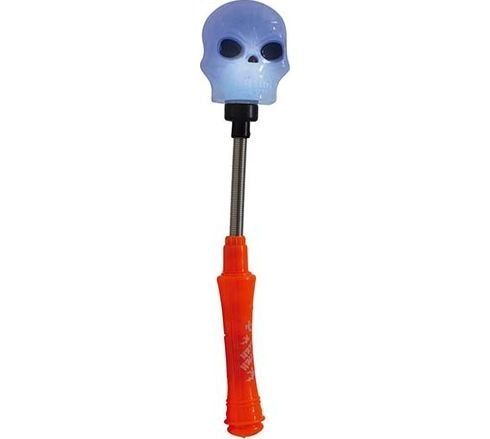Halloween Schedel Toverstok met Licht 24cm