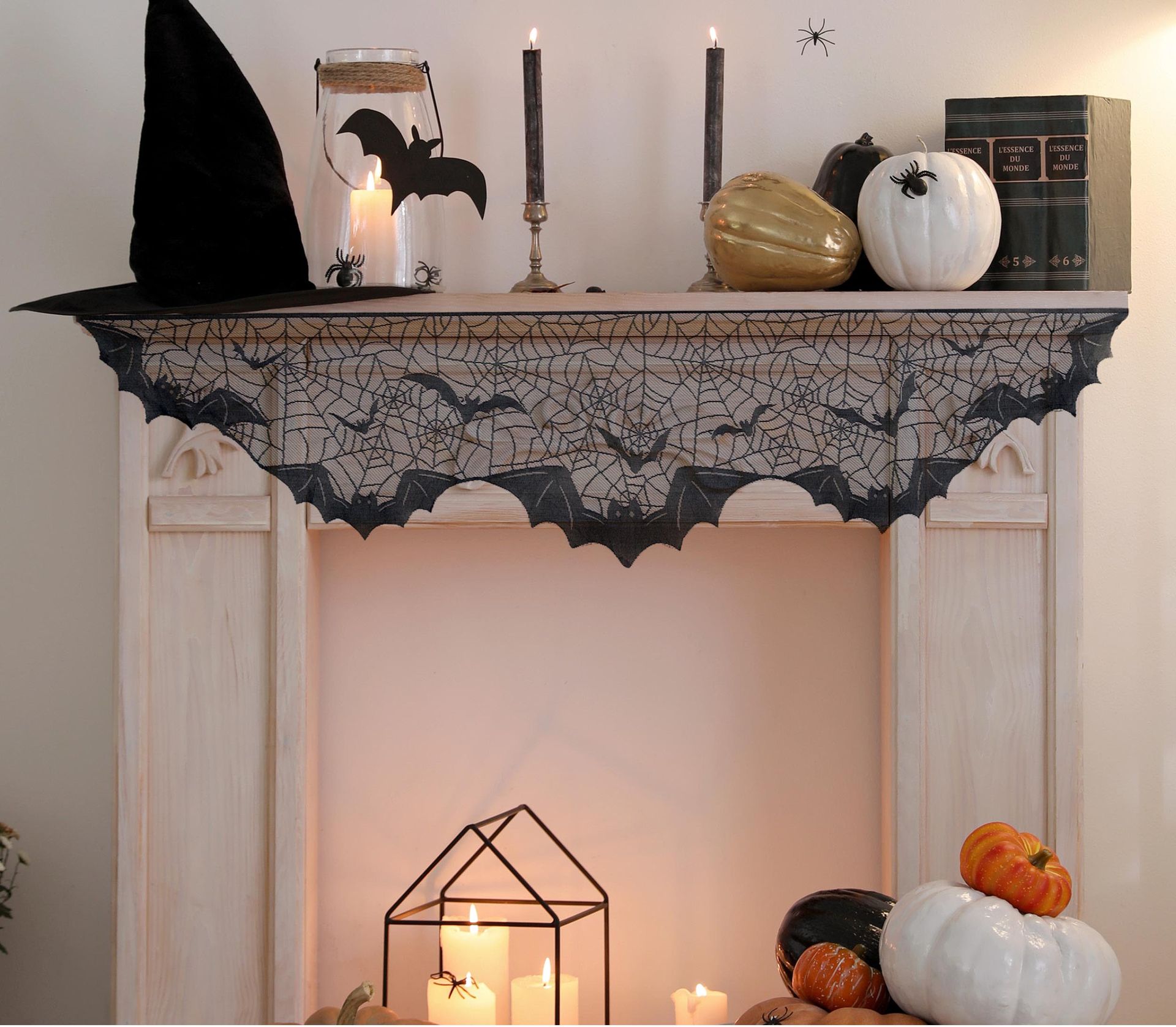 Halloween Schouw Versiering Vleermuizen 200X50cm