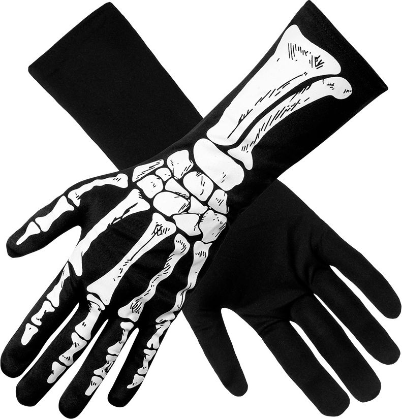 Halloween skelet handschoenen XL