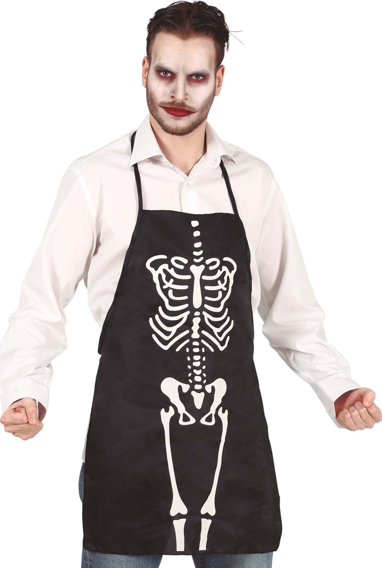 Halloween Skelet Schort Zwart