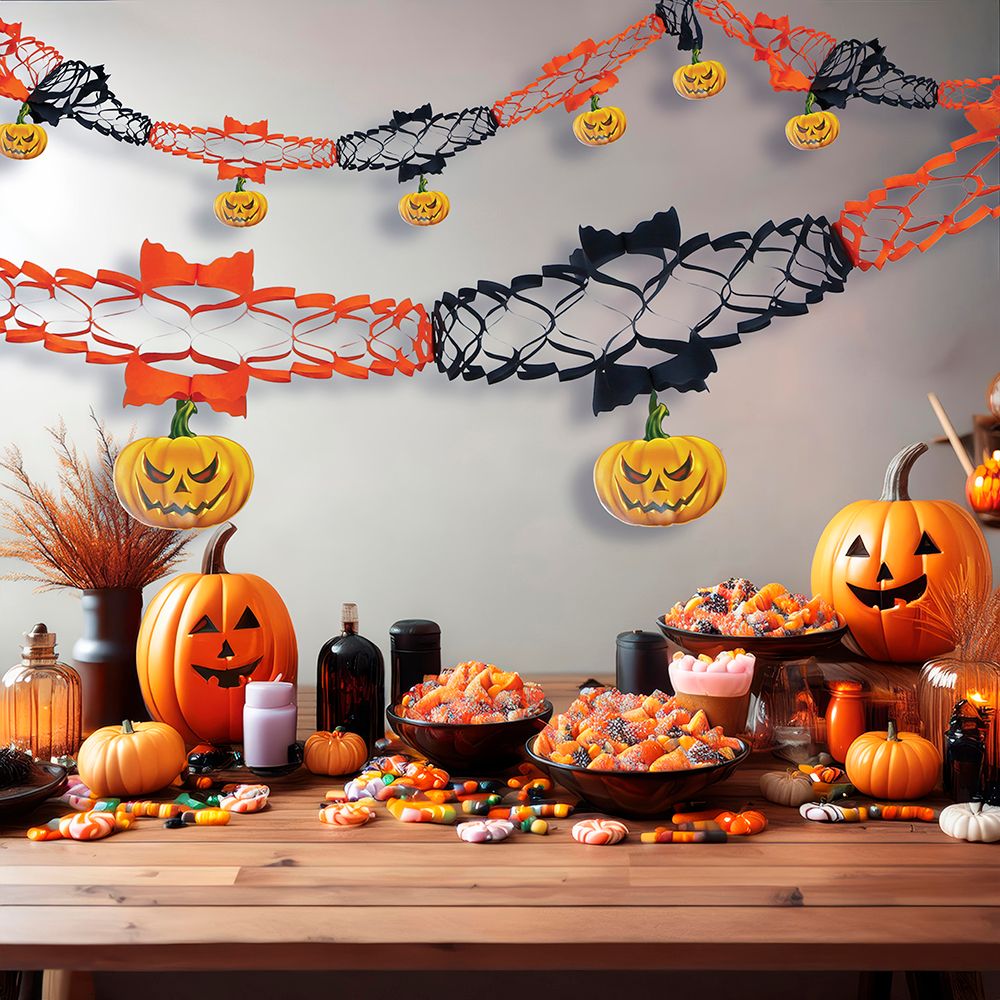 Halloween Slinger met Pompoenen