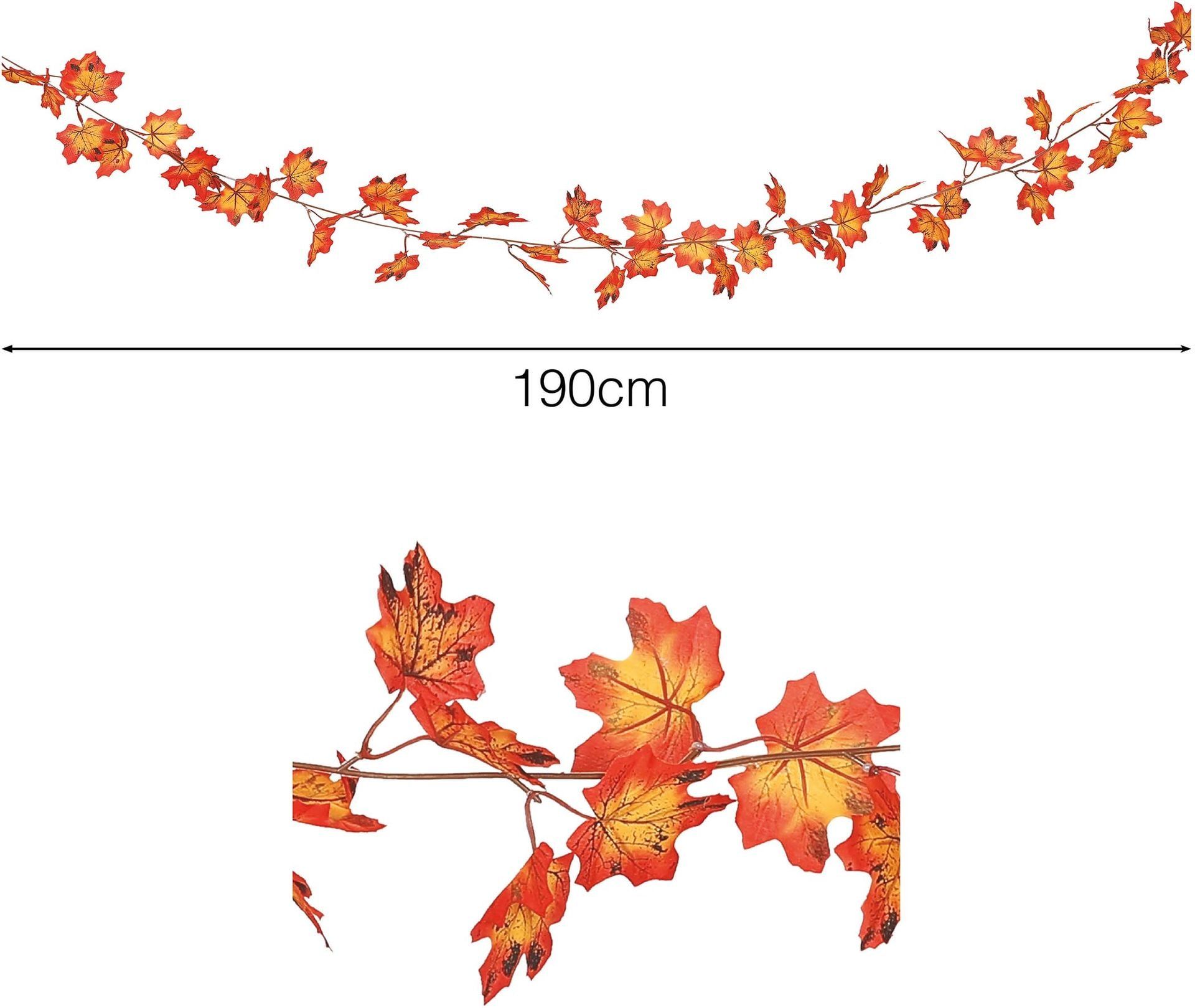 Halloween Slinger Oranje Bladeren 190cm