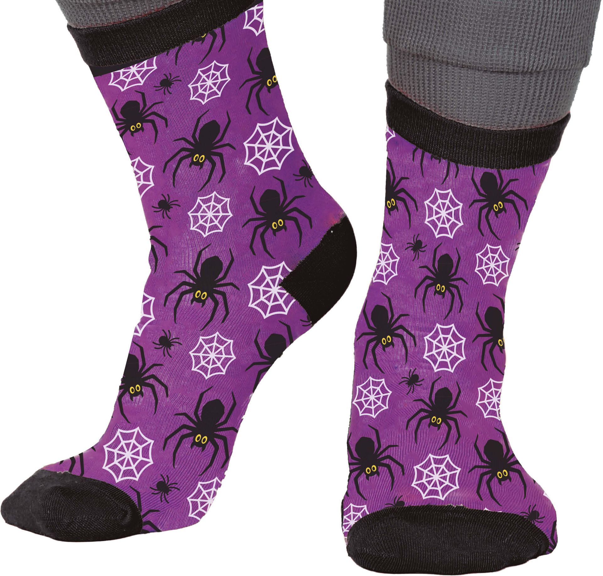 Halloween Sokken Spin Volwassenen Zwart Paars