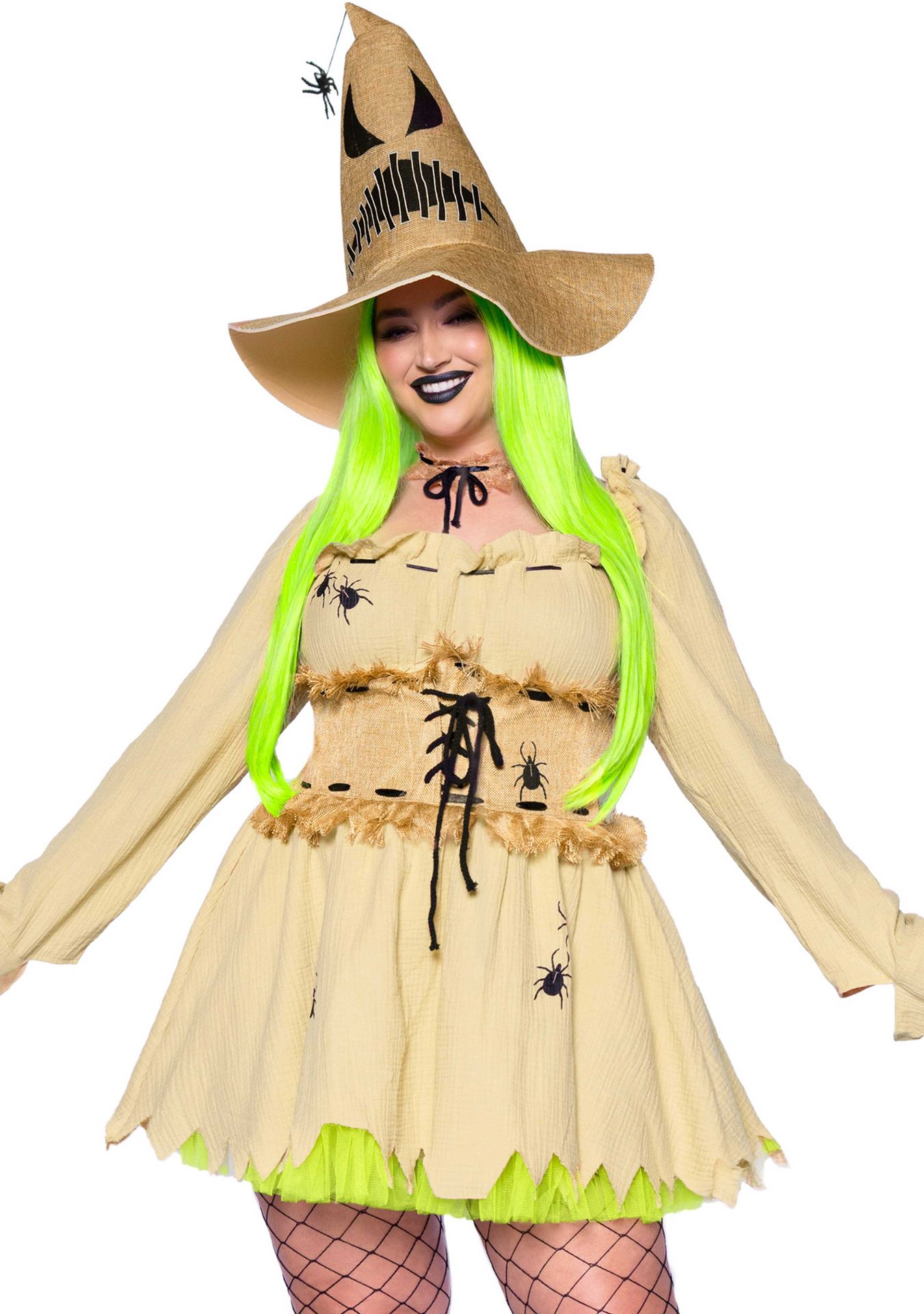 Halloween Spider Witch Heksenjurkje Plus Size
