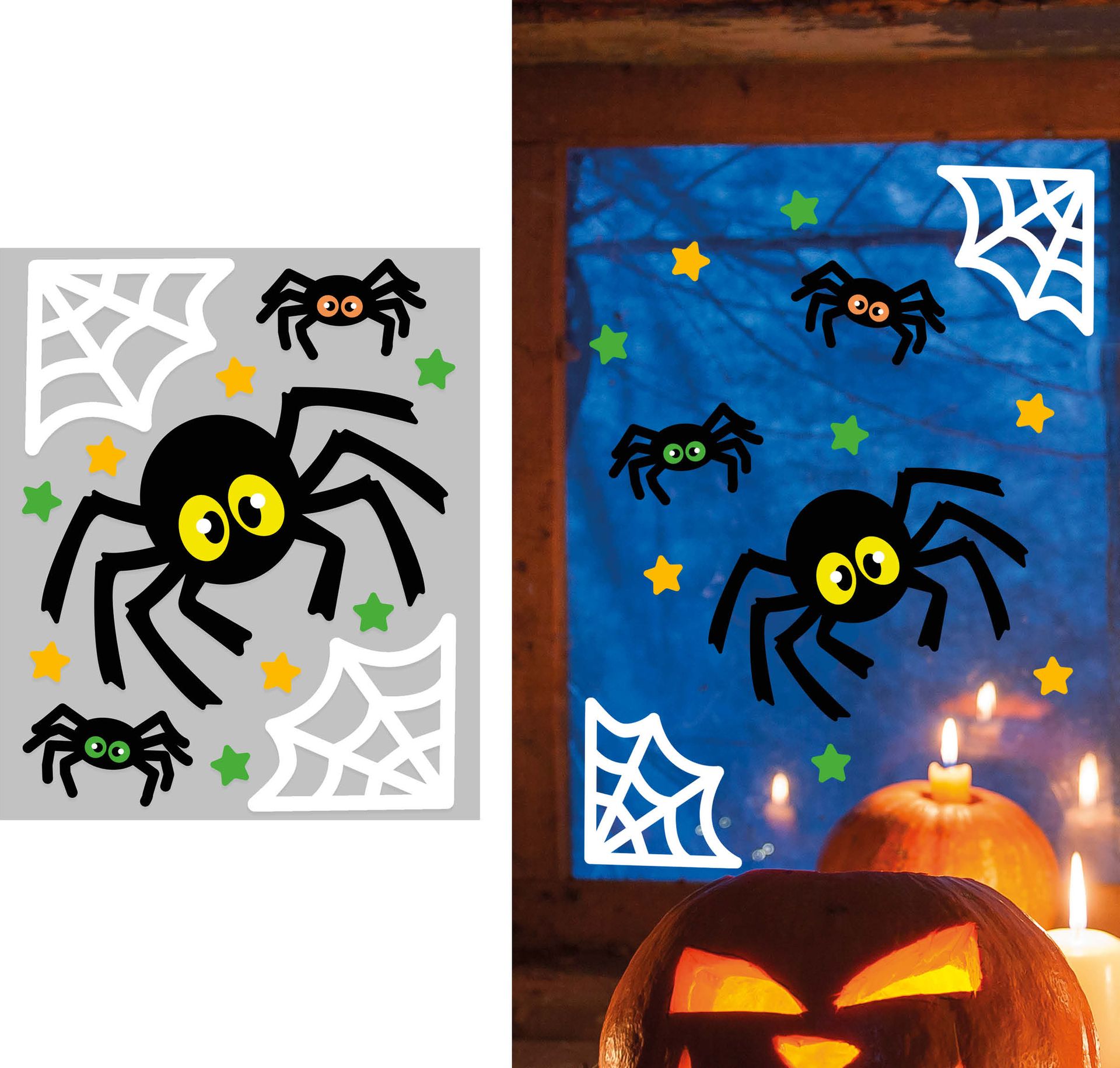 Halloween Spin Gel Raamstickers