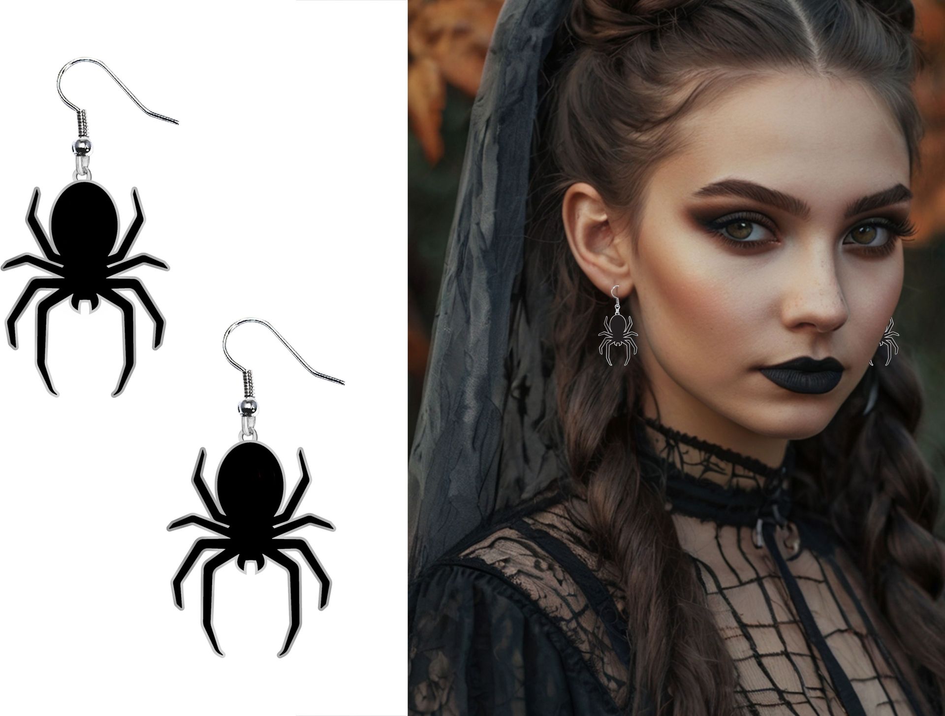 Halloween Spin Oorbellen