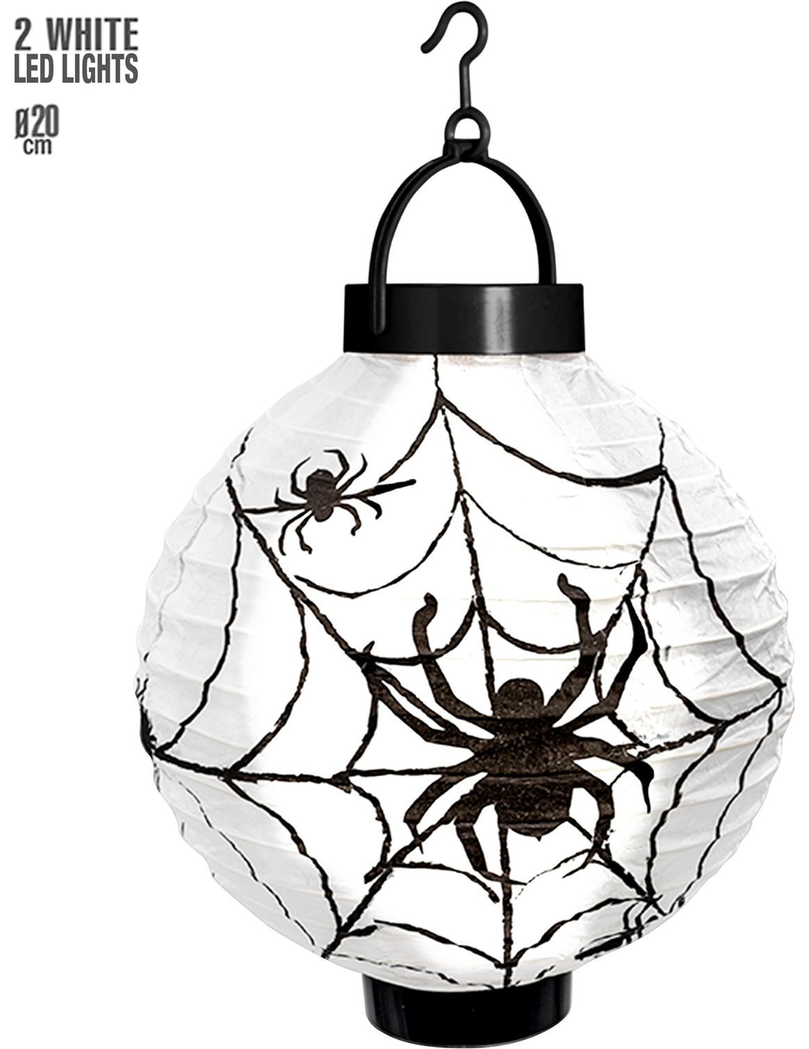 Halloween spinnenweb LED lantaarn